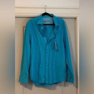 NWT Robert Graham Aqua Seaworthy Shirt